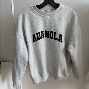 Adanola Gray Crew Neck Sweater Classic Style